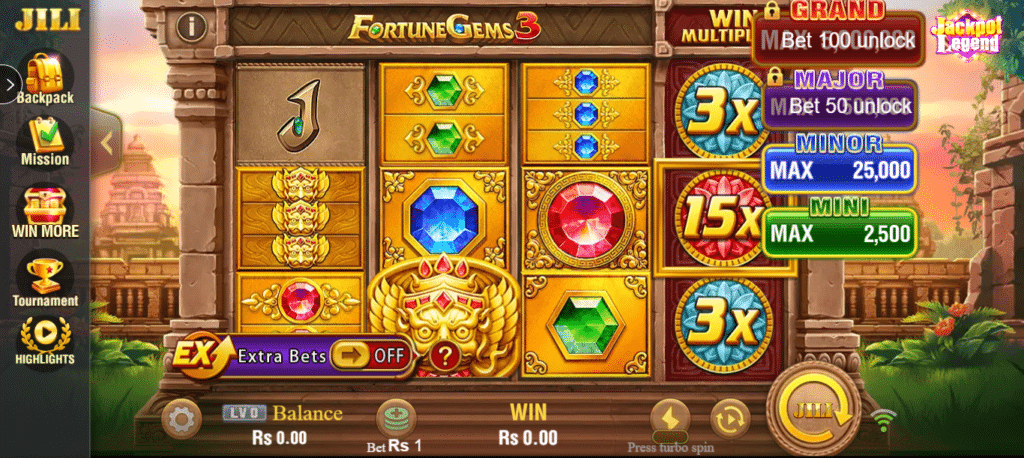 Fortune gems in kc99 game app